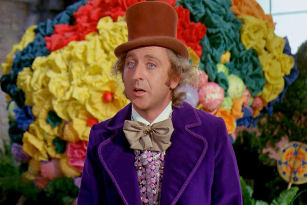 Gene Wilder, el primer Willy Wonka del cine. Fotograma de “Charlie y la fábrica de chocolate” (1971).