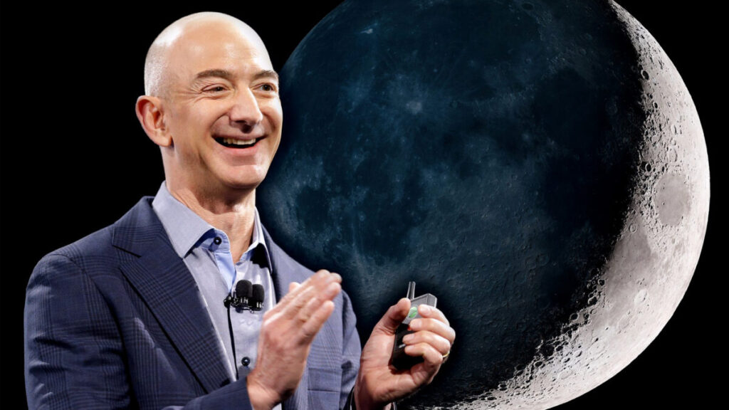 Jeff Bezos, fundador de Amazon y Blue Origin, quiere colonizar la Luna. Fotografía: Ted S. Warren.