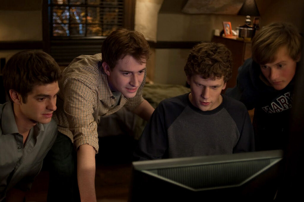 Fotograma de la película “La red social” (2010), del director David Fincher.