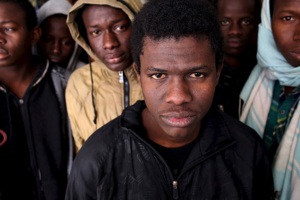 Inmigrantes en Misrata, Libia. Fotografía: Reuters.