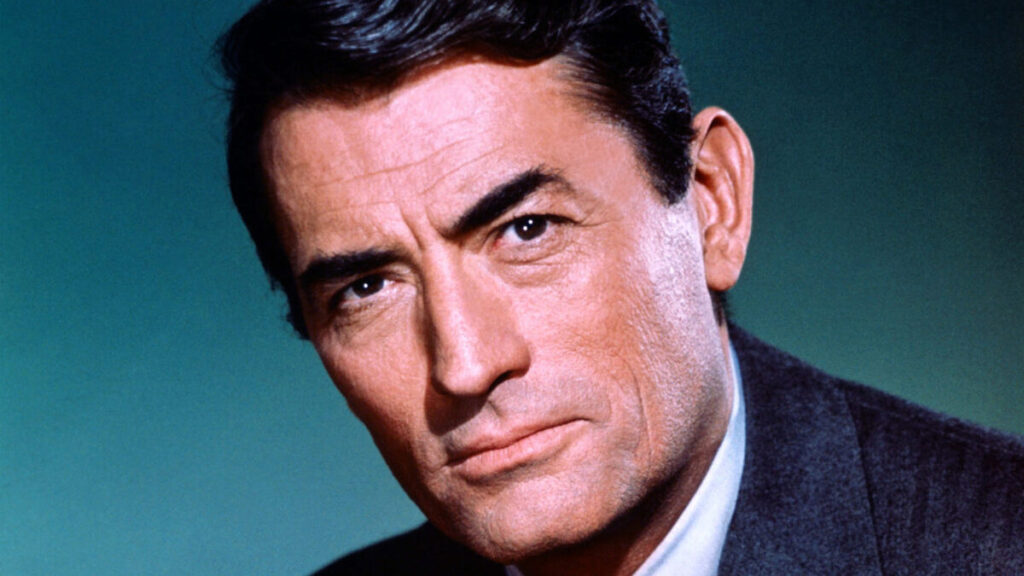 Retrato del actor norteamericano Gregory Peck. Fotografía de archivo.