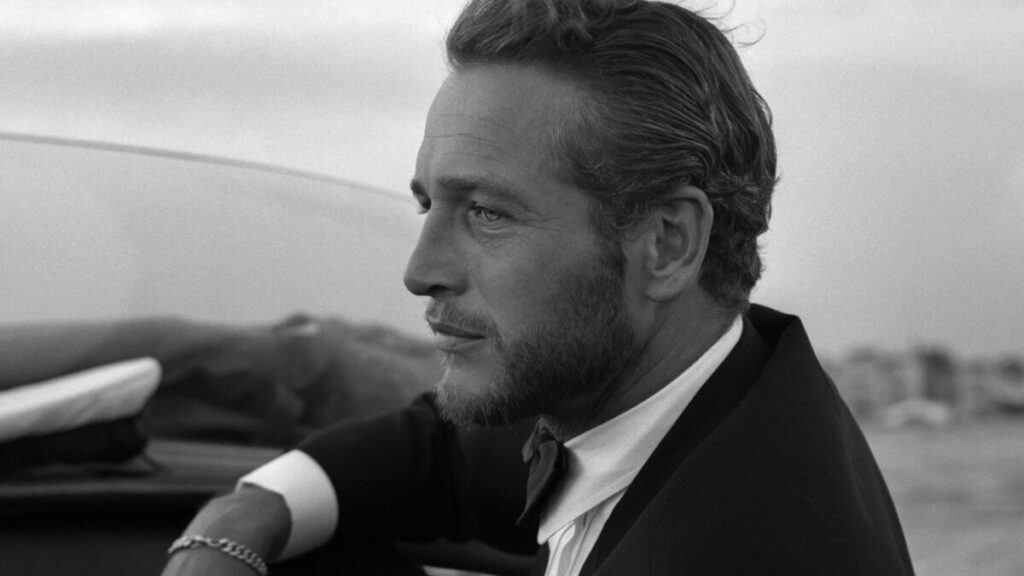 Retrato de Paul Newman en la Plaza de San Marcos, Venecia (1963). Fotografía: Carlo Pescatori.