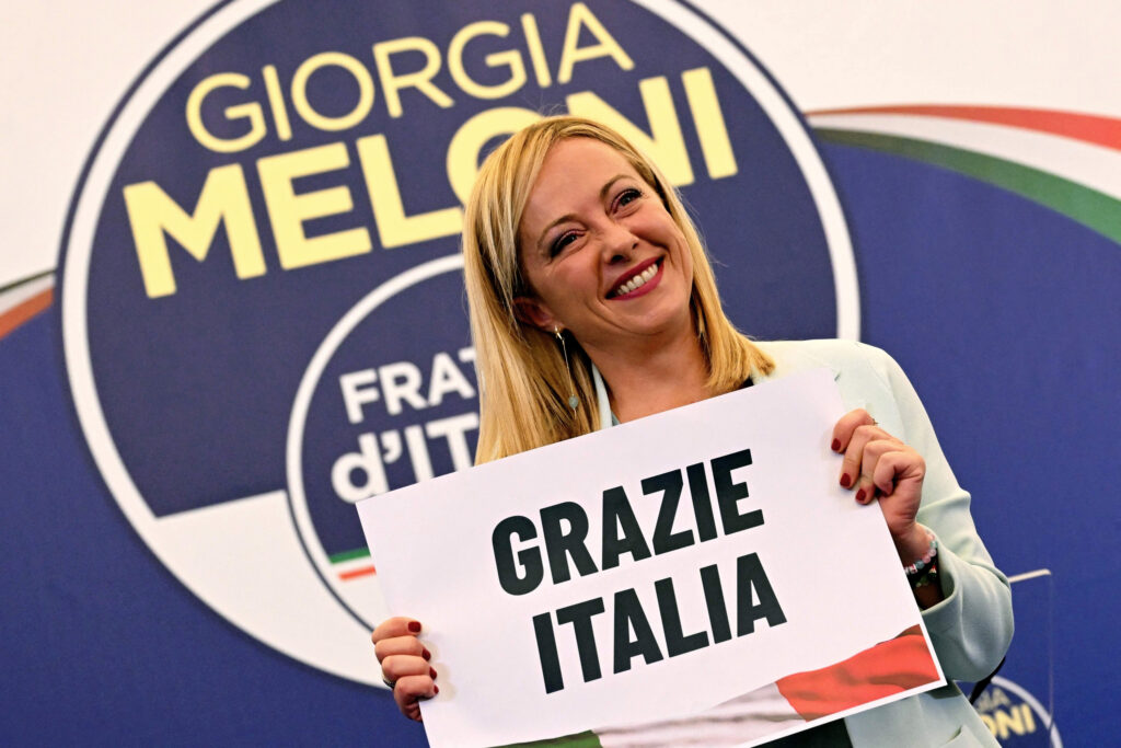 En la imagen, Giorgia Meloni, líder del partido ultraderechista Fratelli d'Italia. Fotografía: Andreas Solaro.